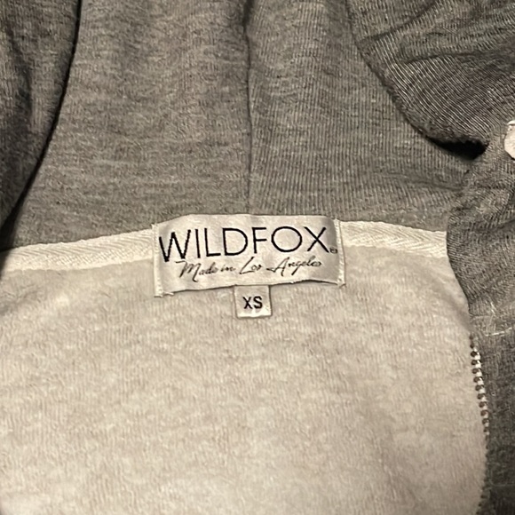 ⭐️Wildfox⭐️🦊Jogger Set EUC!  Loungewear Sweatsuit Gray w/ Stars Hoodie Size XS - Picture 6 of 12